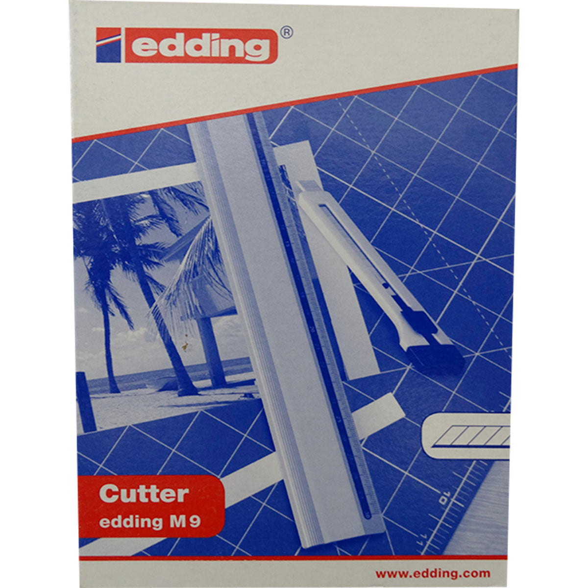 Cutter Edding M9 Alemana Bolsillo C/clip Cuerpo Plastico