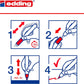 Marcadores Edding 4095 De Tiza P/cristal 2-3mm Basicos C/4