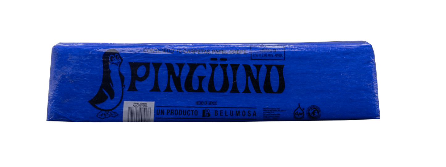 Papel Crepe Pingüino Belumosa 1 Bolsa C/10 pliegos