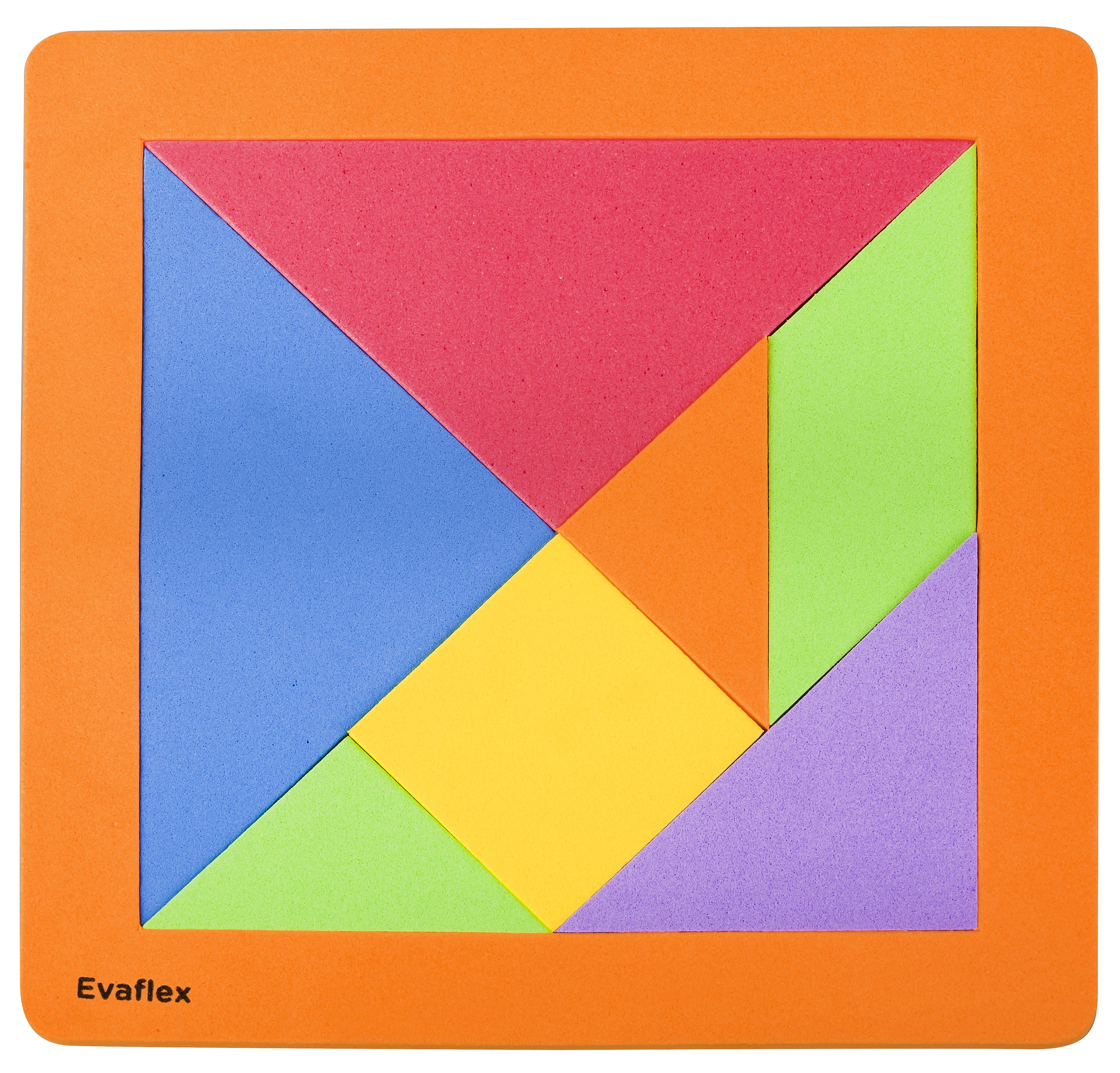 Tangram Evaflex Figuras Foamy 20 20cm c 7 piezas