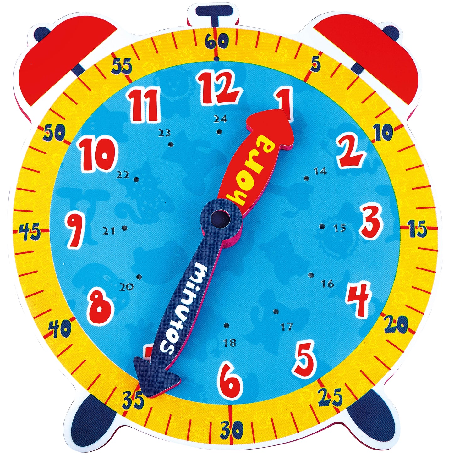 Juego Didactico Evaflex Foamy Reloj C/manecillas 21*22.5cm