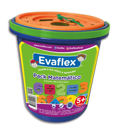 Juego Didactico Evaflex Foamy Pack Matematico C/60 Piezas