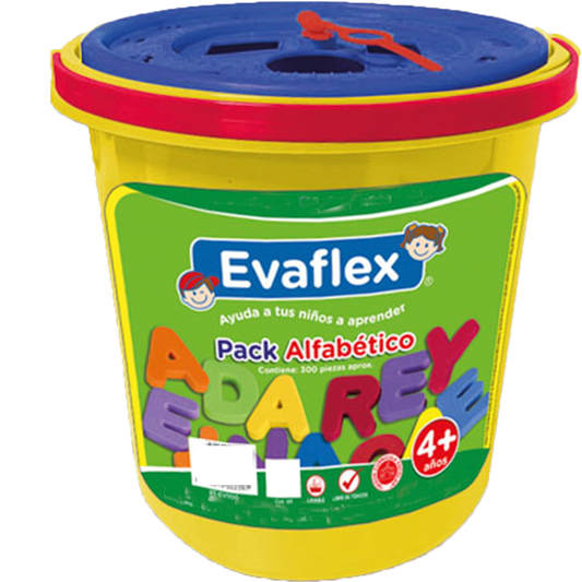 Juego Didactico Evaflex Foamy Pack Alfabetico C/60 Piezas