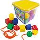 Juego Didactico Evaflex Plastico Enhebrado C/24 Piezas