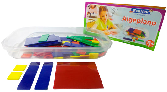 Juego Didactico Evaflex Algeoplano C/96 Piezas + Instructivo