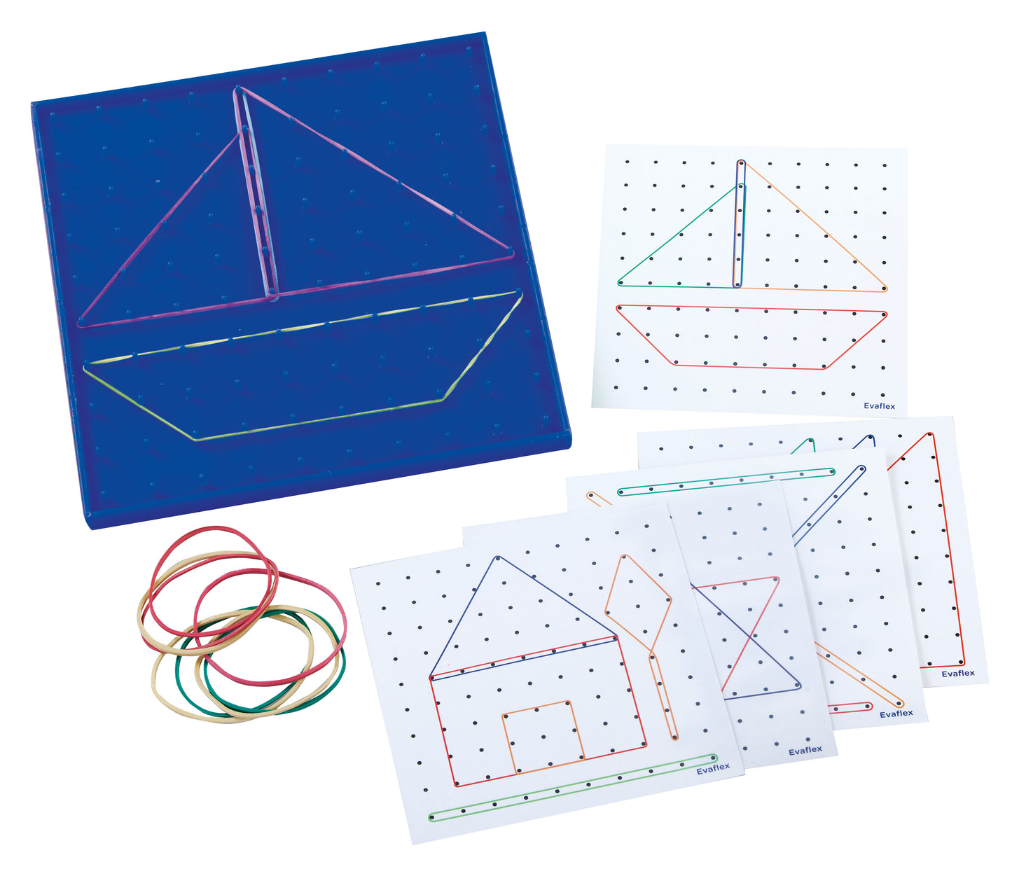 Evaflex Geoplane Didactic Game C/6 Templates and Leagues