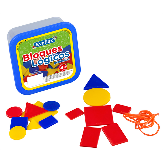 Bloques Logicos Evaflex Plastico Juego Didactico C/48 Pzas