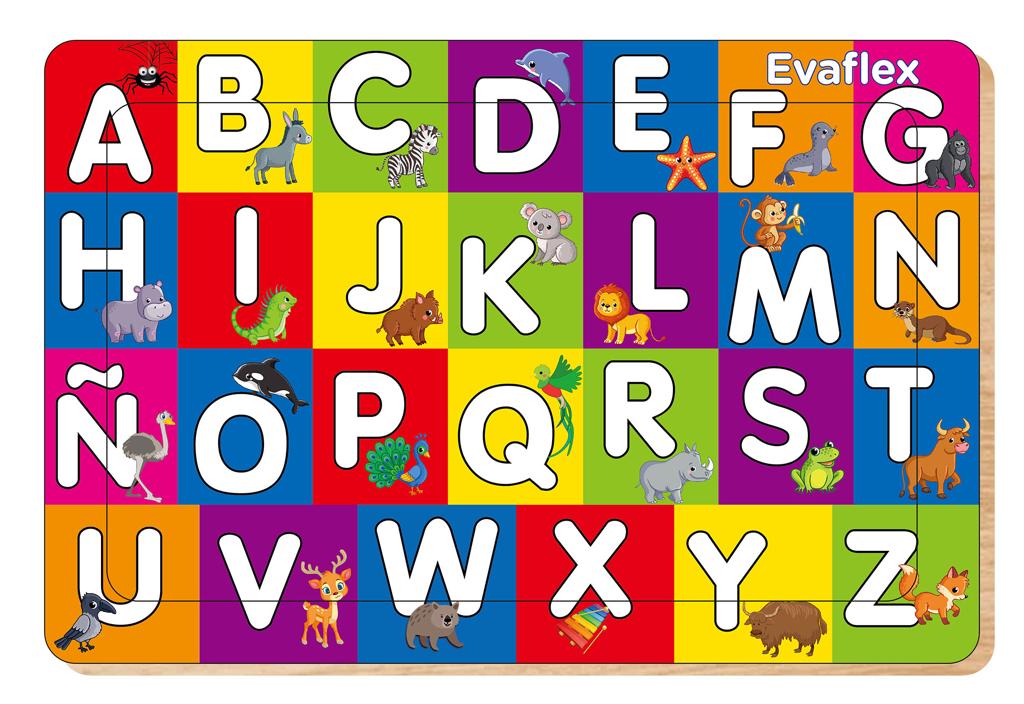 Evaflex Wooden Puzzle Alphabet C/20 Pieces 20x30cm