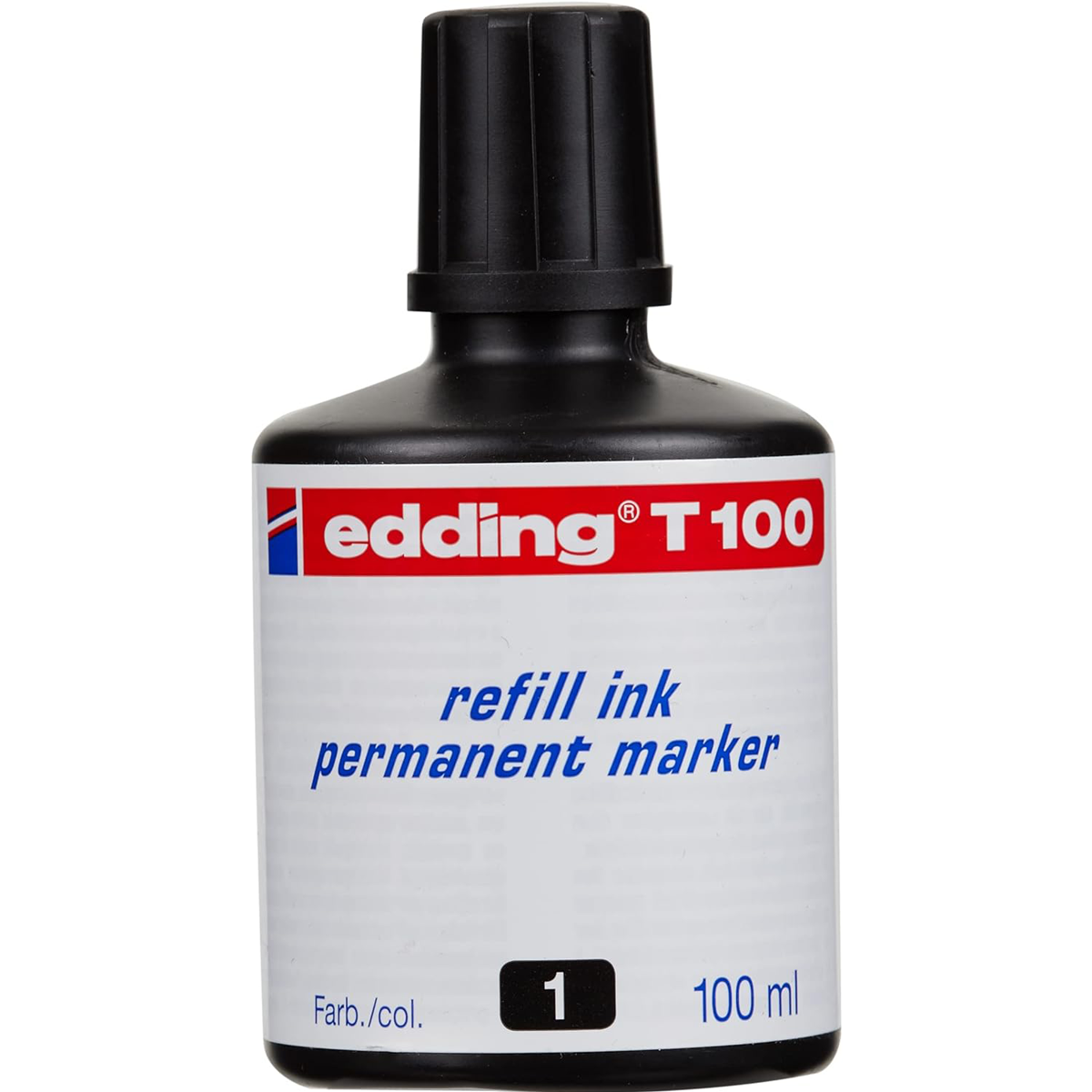 Tinta Permanente Edding T100 Frasco 100ml Por Gotero