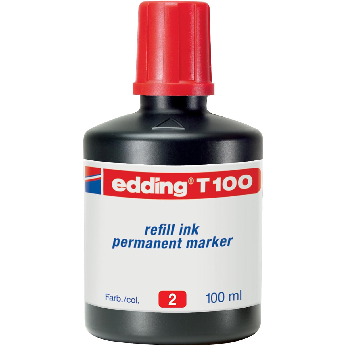 Tinta Permanente Edding T100 Frasco 100ml Por Gotero