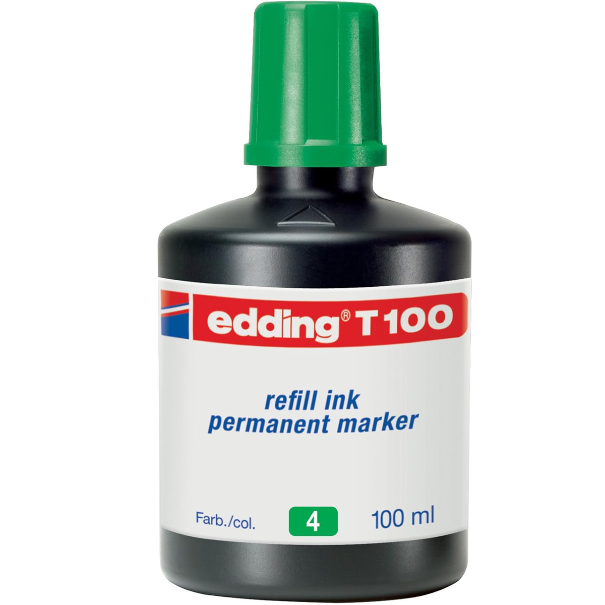 Tinta Permanente Edding T100 Frasco 100ml Por Gotero