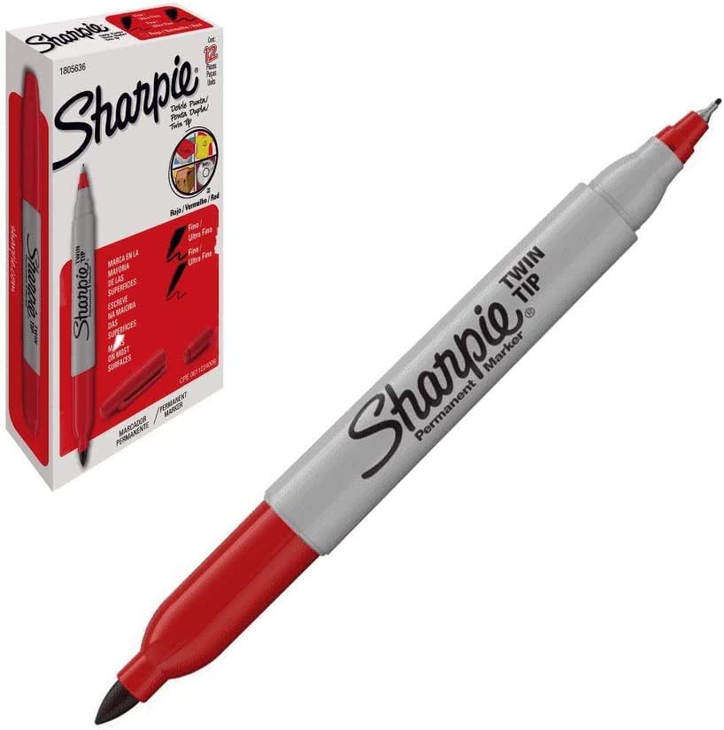 Marcador Sharpie Doble Punta Fino Y Ultrafino Caja C/12 piezas