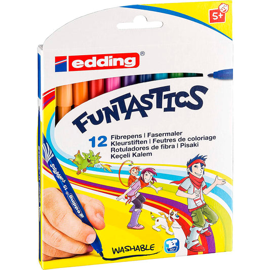 Rotulado Edding Funtastics Infantil P.conica Fina 1mm 12pzas