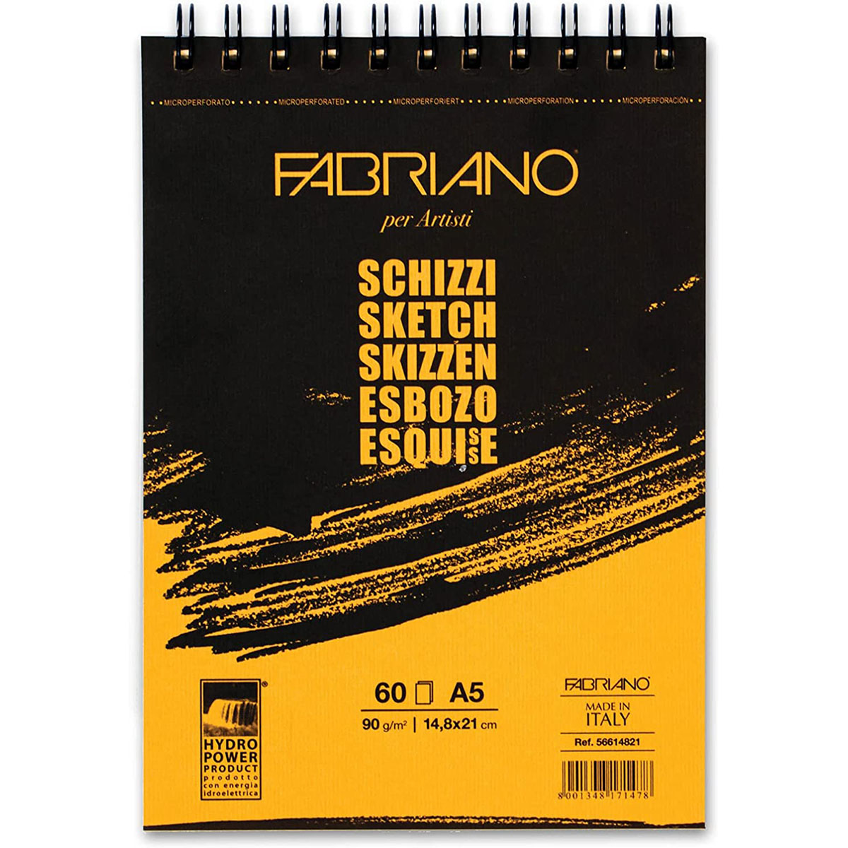 Sketchbook Fabriano Block Dibujo Cuaderno 14.8*21cm