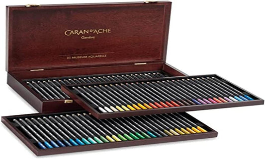 Lapiz Acuarelable Caran D'ache Museum Caja Madera C/84 Pieza