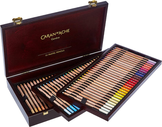 Lapices Color Caran D'ache Luminance Caja Madera C/84 Piezas