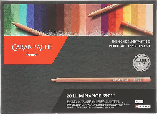 Lapices De Color Caran D'ache Luminance Retrato Estuche C/20