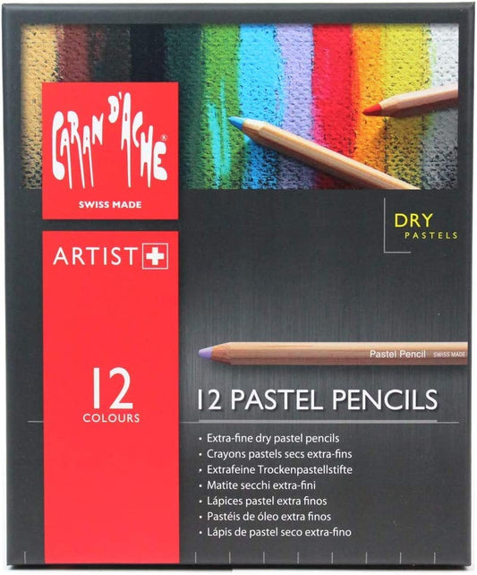 Lapiz De Color Caran D'ache Pastel Profesional Estuche C/12