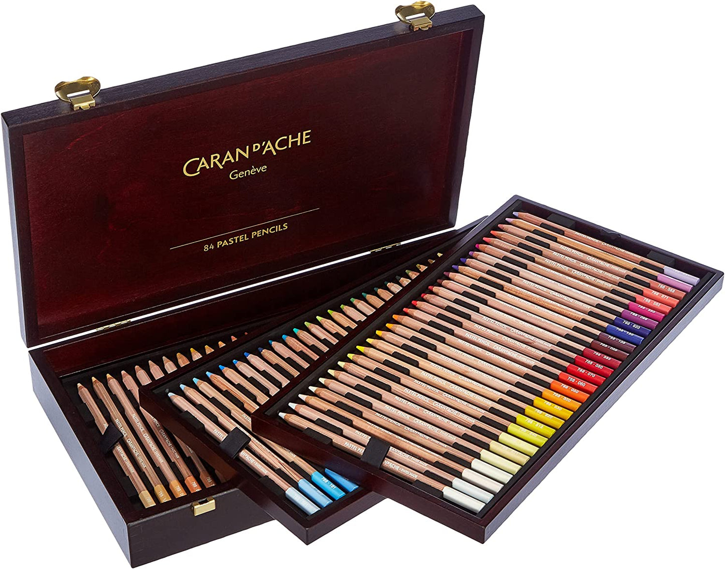 Lapiz Color Caran D'ache Pastel Profesional Caja Madera C/84