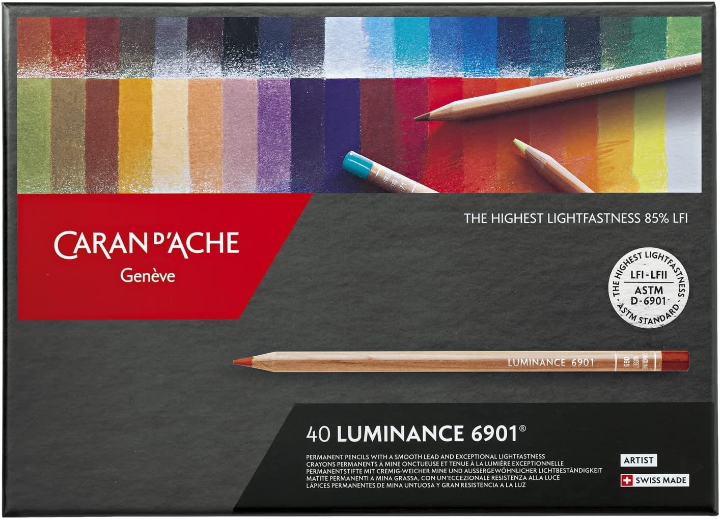 Lapices De Color Caran D'ache Luminance Estuche C/40