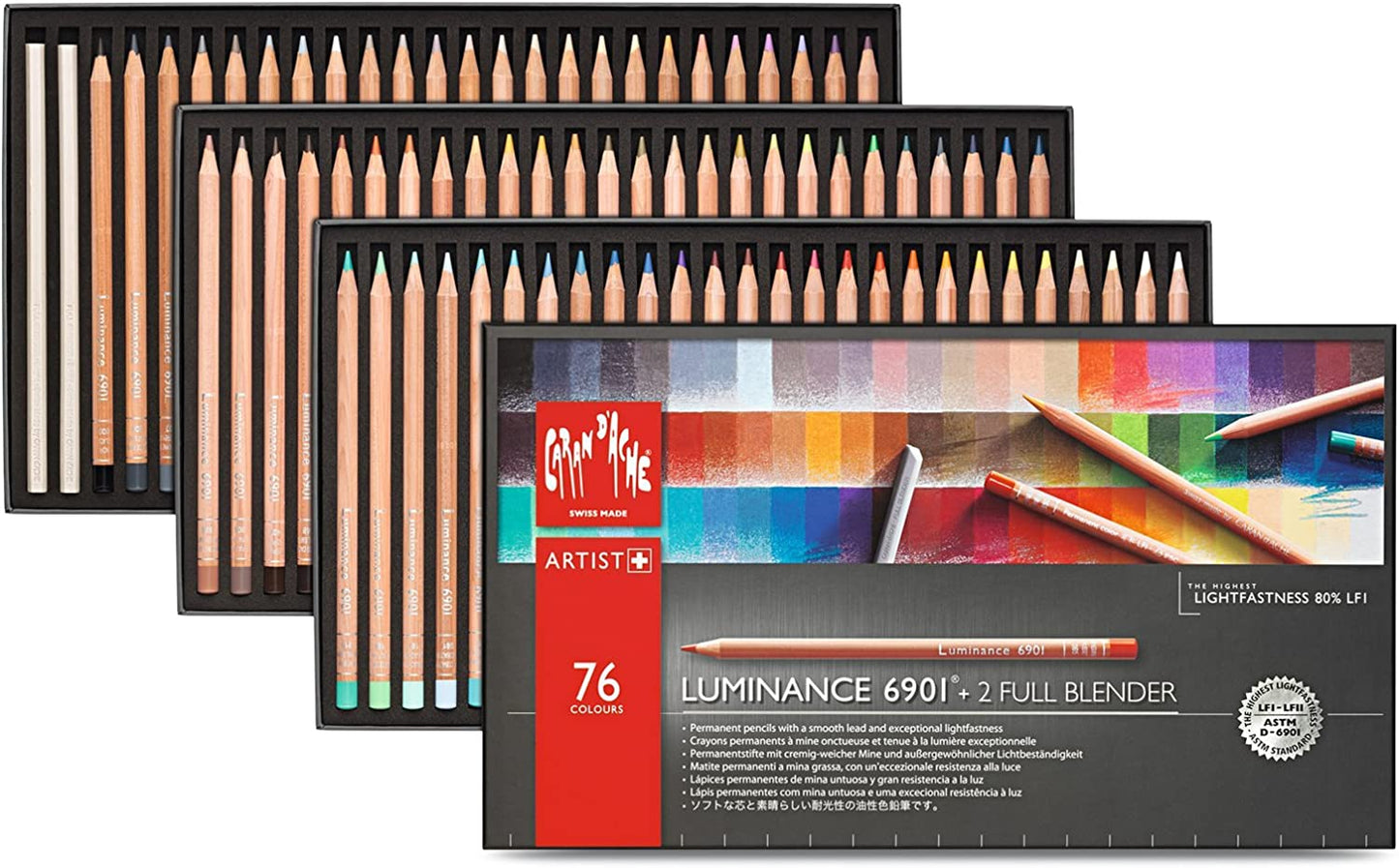 Lapices Color Caran D'ache Luminance Estuche C/76+2 Blender