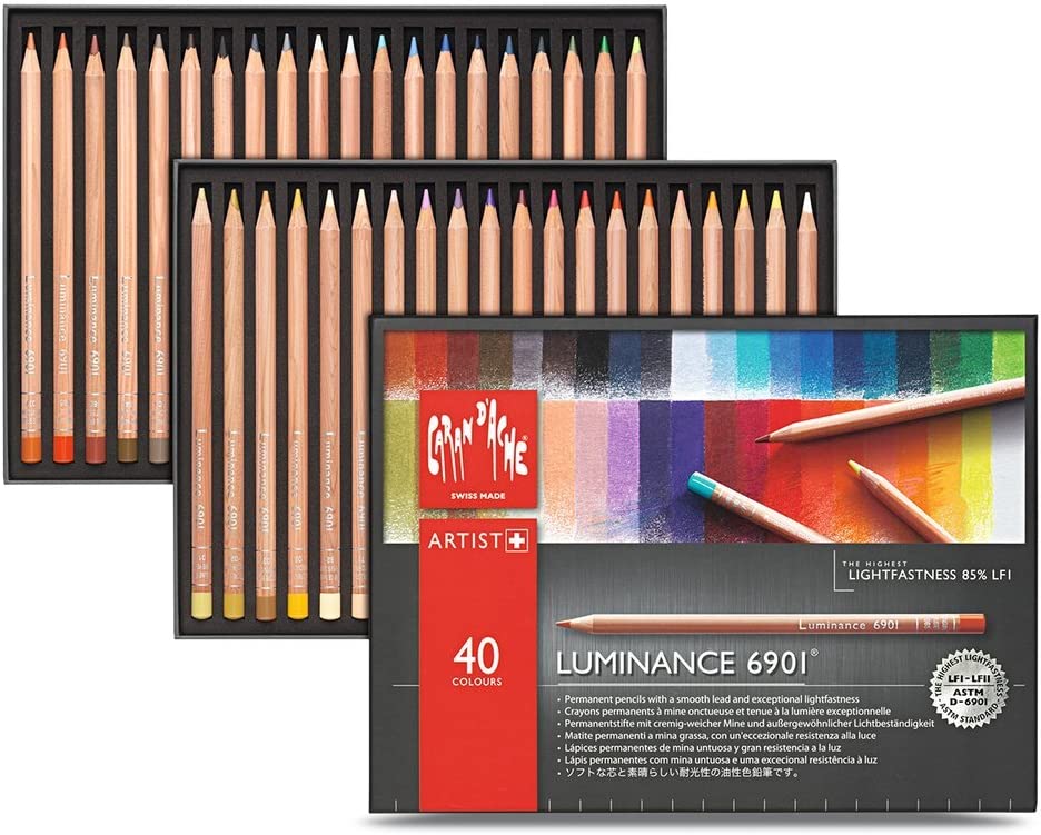 Lapices De Color Caran D'ache Luminance Estuche C/40