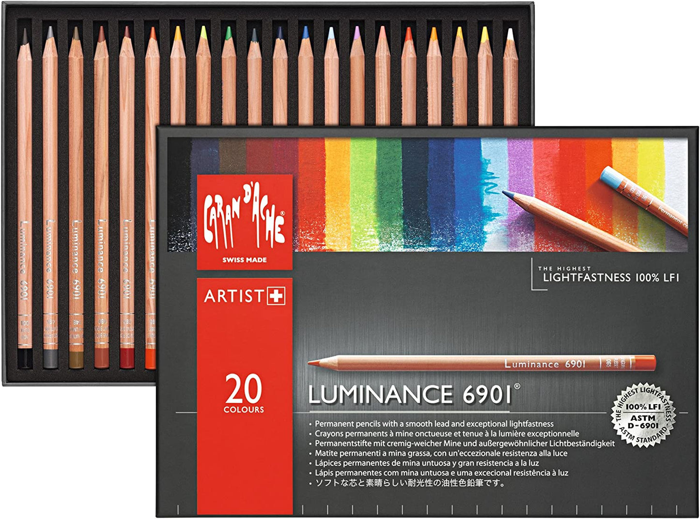 Lapices De Color Caran D'ache Luminance Estuche C/20 Colores