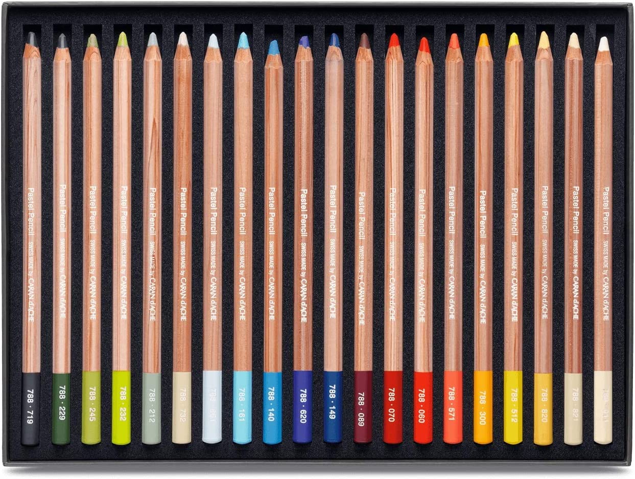 Lapiz De Color Caran D'ache Pastel Profesional Estuche C/40.