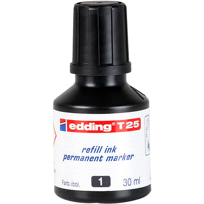 Edding Ink Et25 Permanent Marker Dropper Bottle Refill 30ml