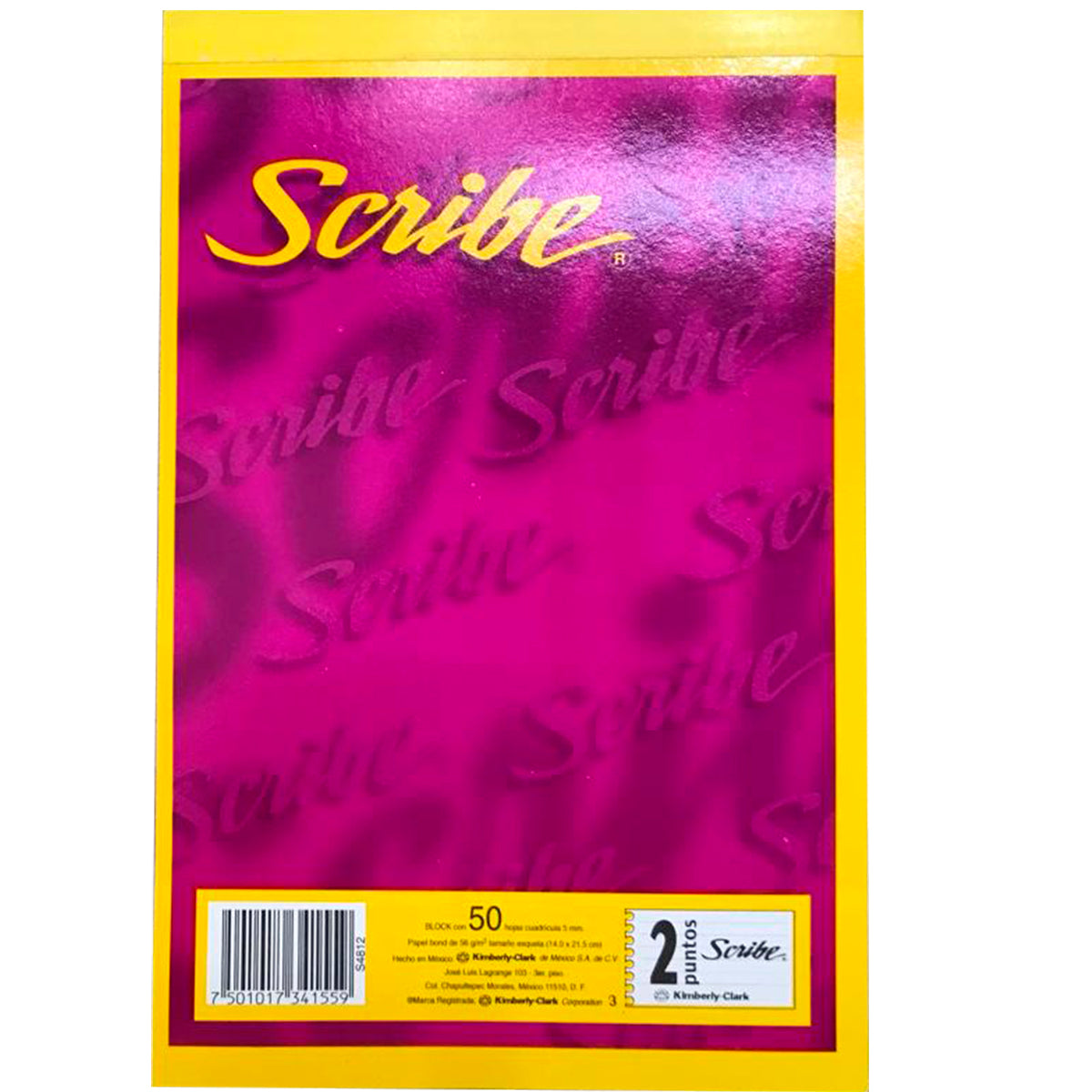 Block Scribe Esquela Cuadro Grande Bond 50 Hojas 21.5*14ms