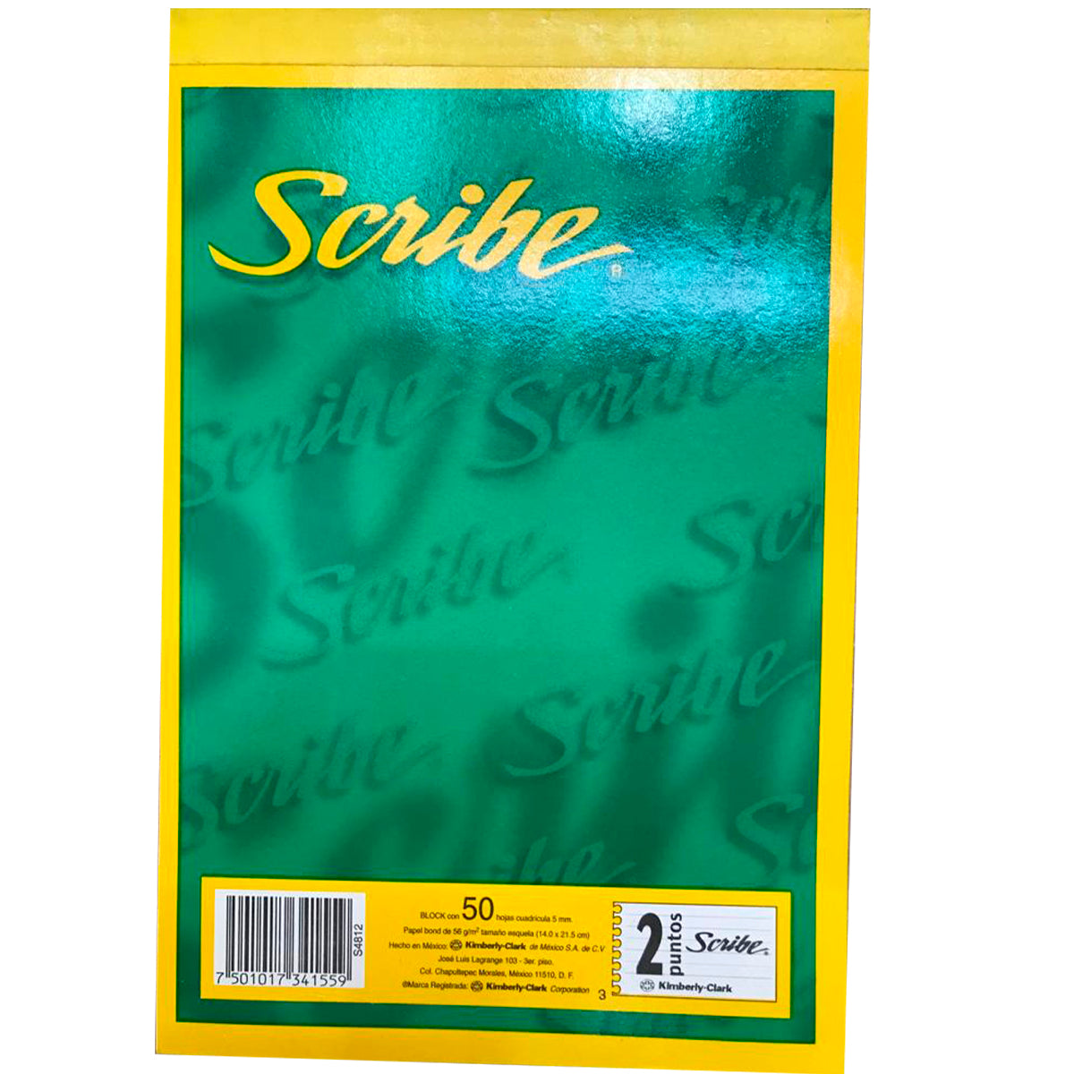 Block Scribe Esquela Cuadro Grande Bond 50 Hojas 21.5*14ms